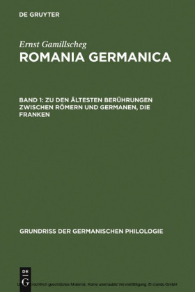 Zu den ältesten Berührungen zwischen Römern und Germanen, Die Franken