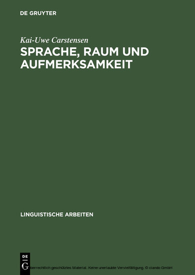 Sprache, Raum und Aufmerksamkeit main product photo