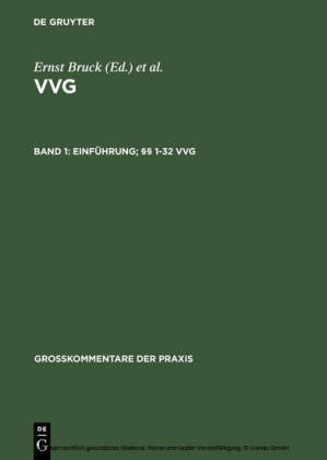Einführung; 1-32 VVG