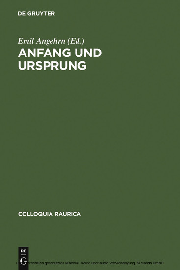Anfang und Ursprung main product photo