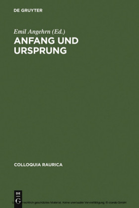 Anfang und Ursprung