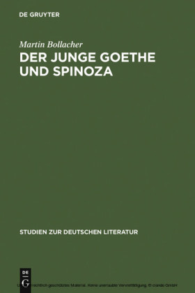 Der junge Goethe und Spinoza
