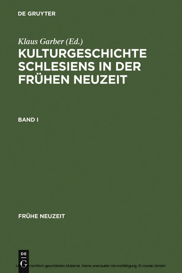 Kulturgeschichte Schlesiens in der Frühen Neuzeit main product photo