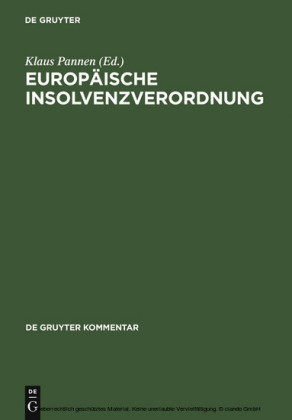 Europäische Insolvenzverordnung