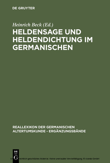 Heldensage und Heldendichtung im Germanischen main product photo