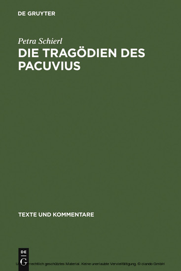 Die Tragödien des Pacuvius main product photo