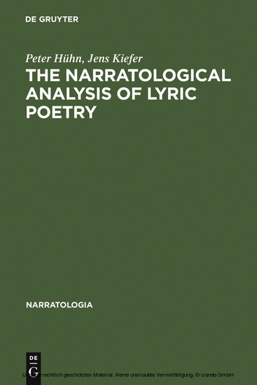 The Narratological Analysis of Lyric Poetry main product photo