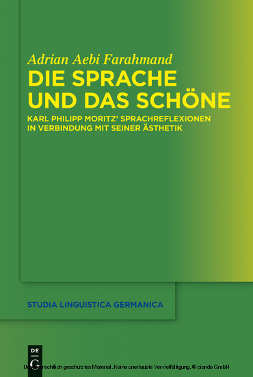 Die Sprache und das Schöne main product photo