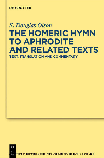 The 'Homeric Hymn to Aphrodite' and Related Texts main product photo
