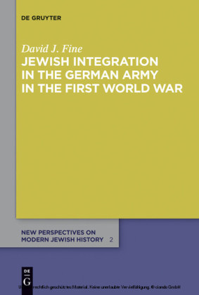 Jewish Integration in the German Army in the First World War