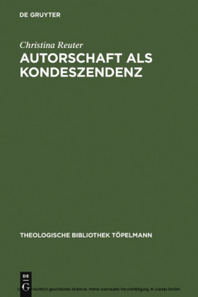 Autorschaft als Kondeszendenz