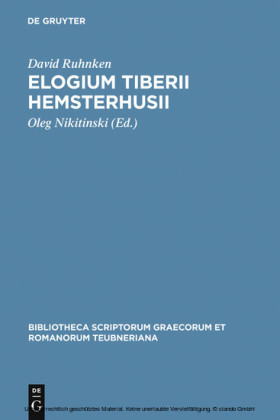 Elogium Tiberii Hemsterhusii