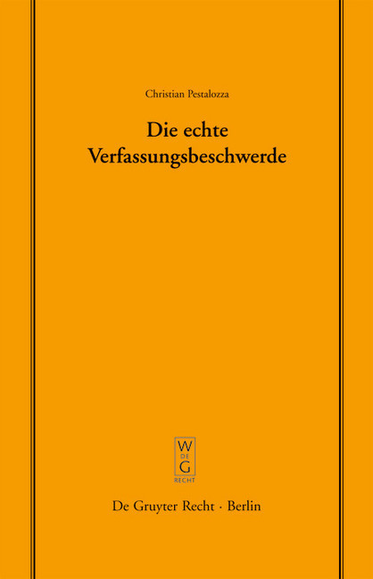 Die echte Verfassungsbeschwerde main product photo
