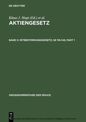 Mitbestimmungsgesetze (MitbestG), §§ 118-149