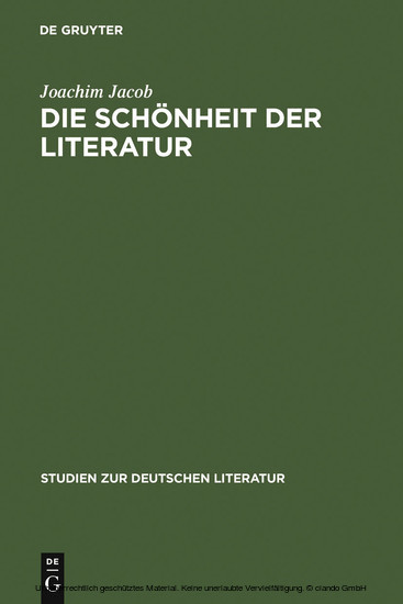 Die Schönheit der Literatur main product photo