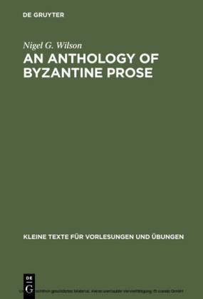 An Anthology of Byzantine Prose