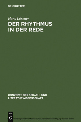 Der Rhythmus in der Rede
