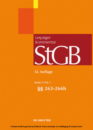 Strafgesetzbuch. Leipziger Kommentar, Paragraphen 263-266b