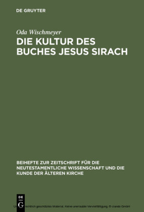 Die Kultur des Buches Jesus Sirach