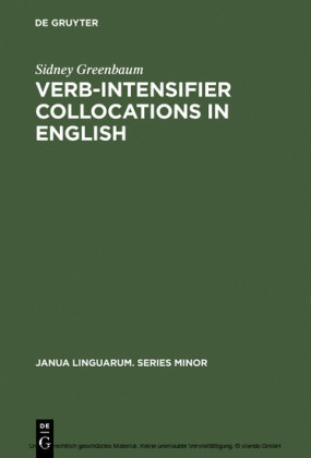 Verb-Intensifier Collocations in English