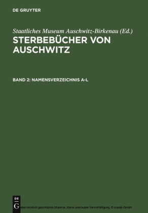 Namensverzeichnis A-Z. Annex / Index of Names A-Z. Annex / Indeks nazwisk A-Z. Aneks