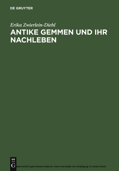 Antike Gemmen und ihr Nachleben main product photo