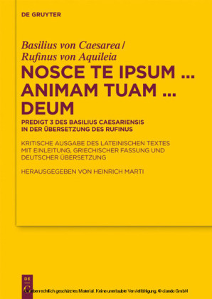 Nosce te ipsum ... animam tuam ... Deum
