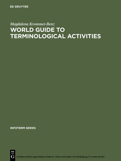 World guide to terminological activities main product photo