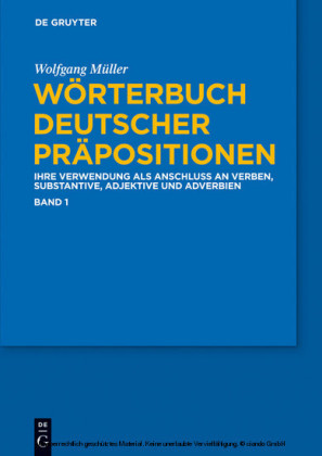 Wörterbuch deutscher Präpositionen