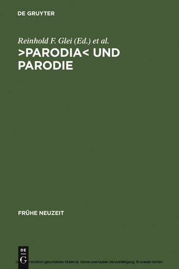 ¿Parodia und Parodie main product photo