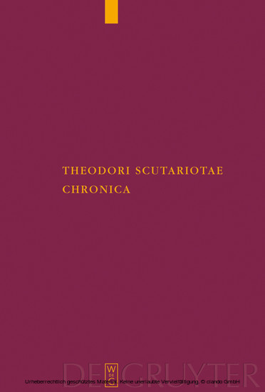 Theodori Scutariotae Chronica main product photo