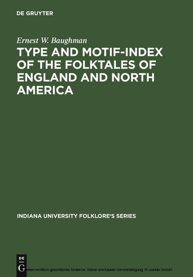 Type and Motif-Index of the Folktales of England and North America main product photo
