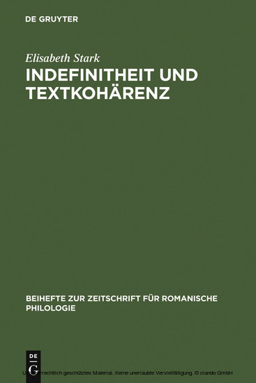 Indefinitheit und Textkohärenz main product photo