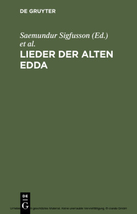 Lieder der alten Edda