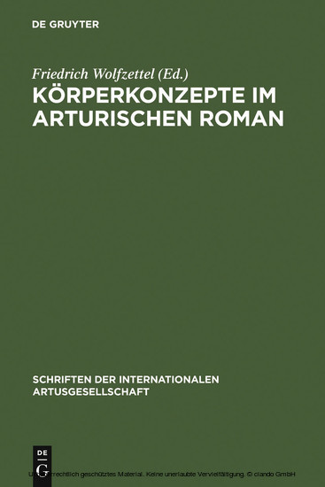 Körperkonzepte im Arturischen Roman main product photo