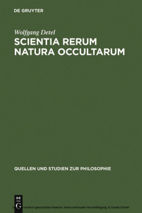 Scientia rerum natura occultarum