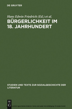 Bürgerlichkeit im 18. Jahrhundert