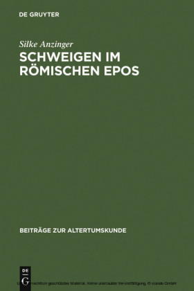 Schweigen im römischen Epos