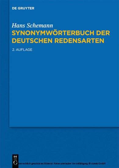 Synonymwörterbuch der deutschen Redensarten main product photo