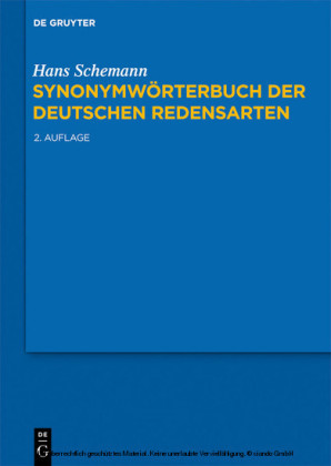 Synonymwörterbuch der deutschen Redensarten