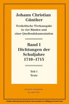 Dichtungen der Schuljahre 1710-1715