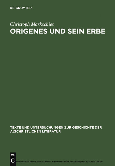 Origenes und sein Erbe main product photo