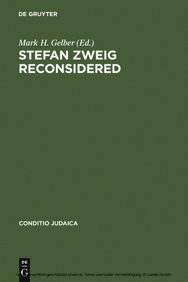 Stefan Zweig Reconsidered main product photo