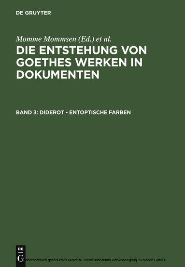 Diderot - Entoptische Farben main product photo