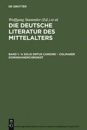 'A solis ortus cardine' - Colmarer Dominikanerchronist