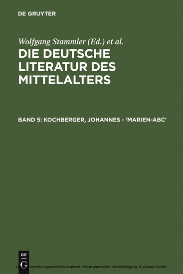 Kochberger, Johannes - 'Marien-ABC' main product photo