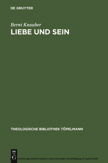 Liebe und Sein main product photo