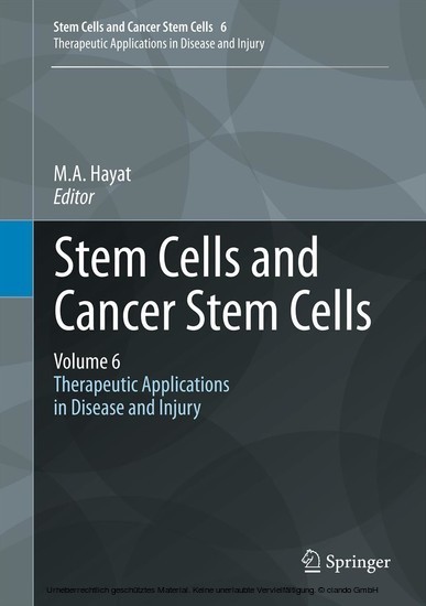 Stem Cells and Cancer Stem Cells, Volume 6 main product photo