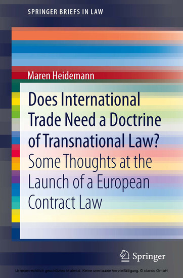 Does International Trade Need a Doctrine of Transnational Law? main product photo