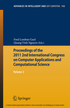 Proceedings of the 2011 2nd International Congress on Computer Applications and Computational Science